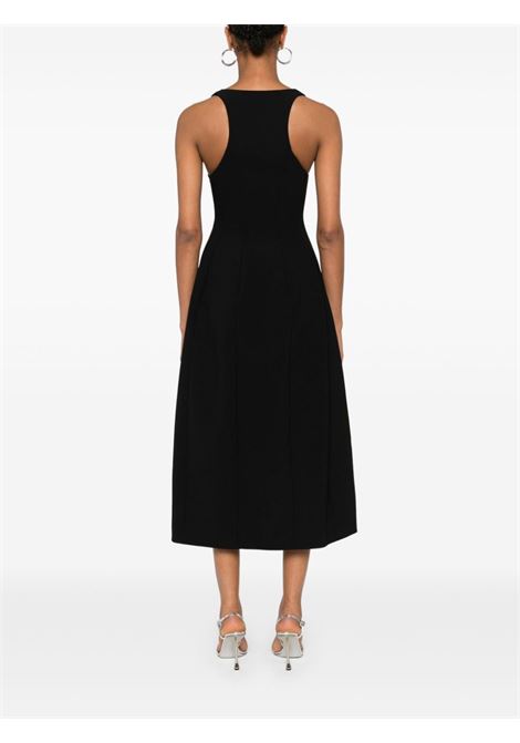 Black pleated midi dress Philosophy di Lorenzo Serafini - women PHILOSOPHY DI LORENZO SERAFINI | 040257210555